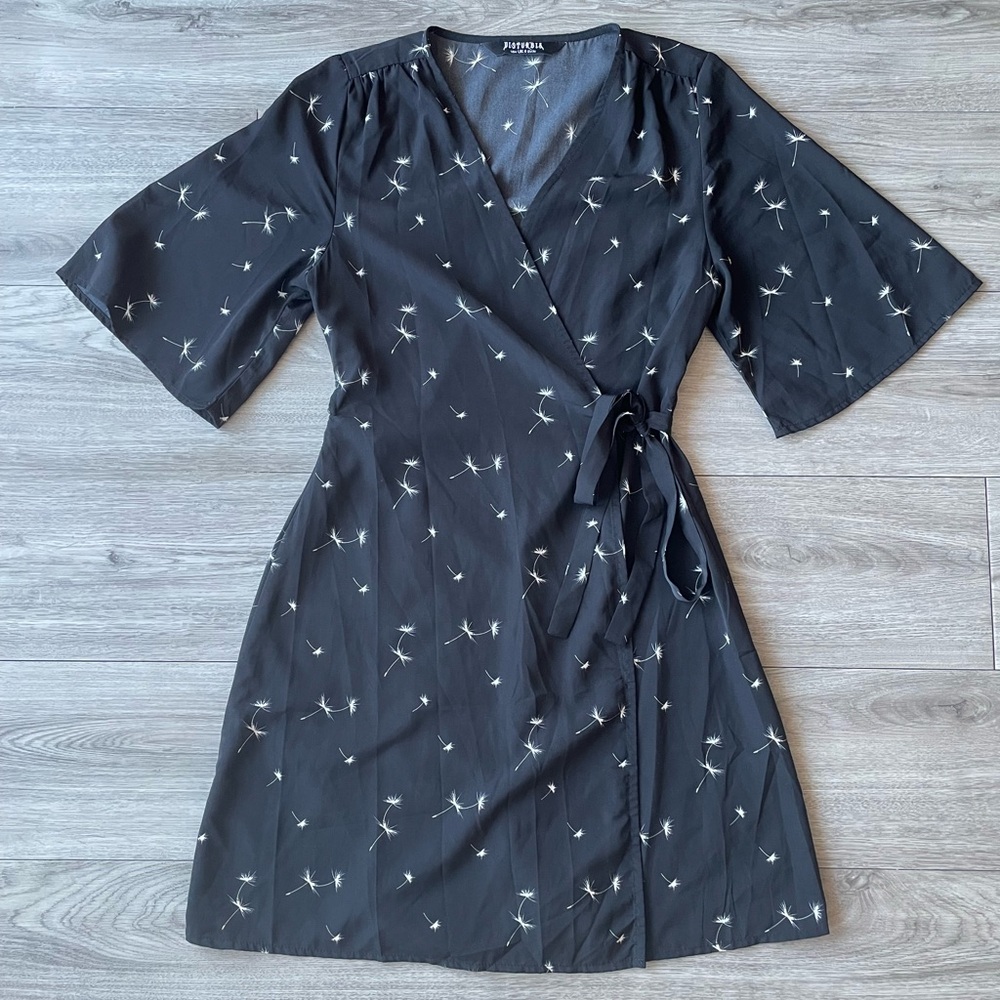 Disturbia Blithe Kimono Wrap Mini Dress